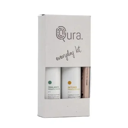 Qura Everyday BALANCE KIT - шампоан и балсам с гребен 250 мл.